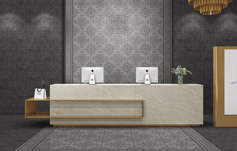 Commercial reception tile