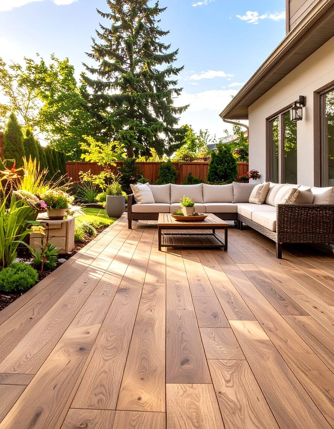 Outdoor stone surface